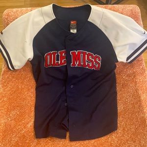 Nike Ole Miss Baseball Jersey; Thrifted; used condition; never worn personally